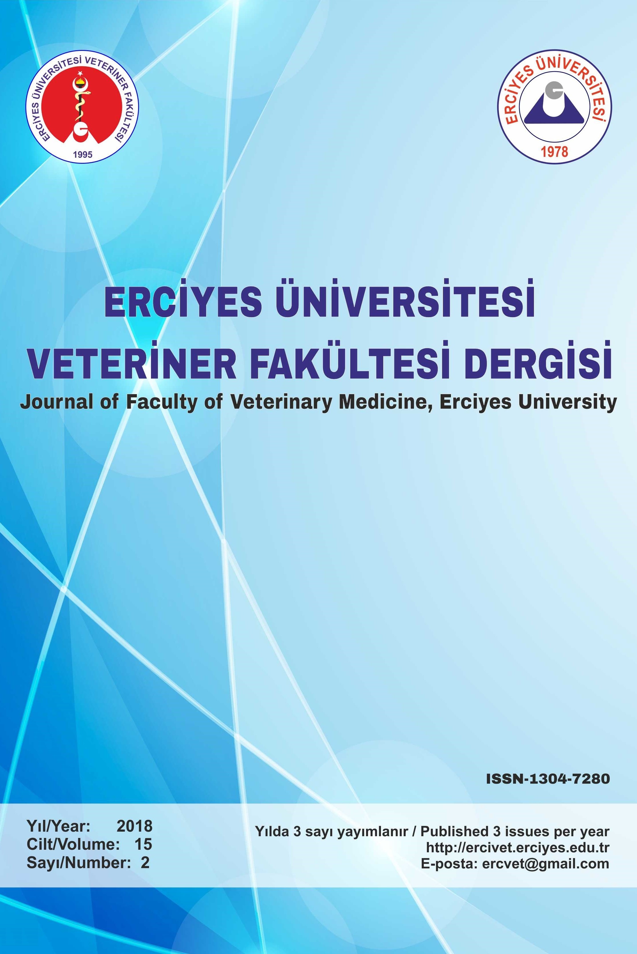 Journal of The Faculty of Veterinary Medicine Erciyes University