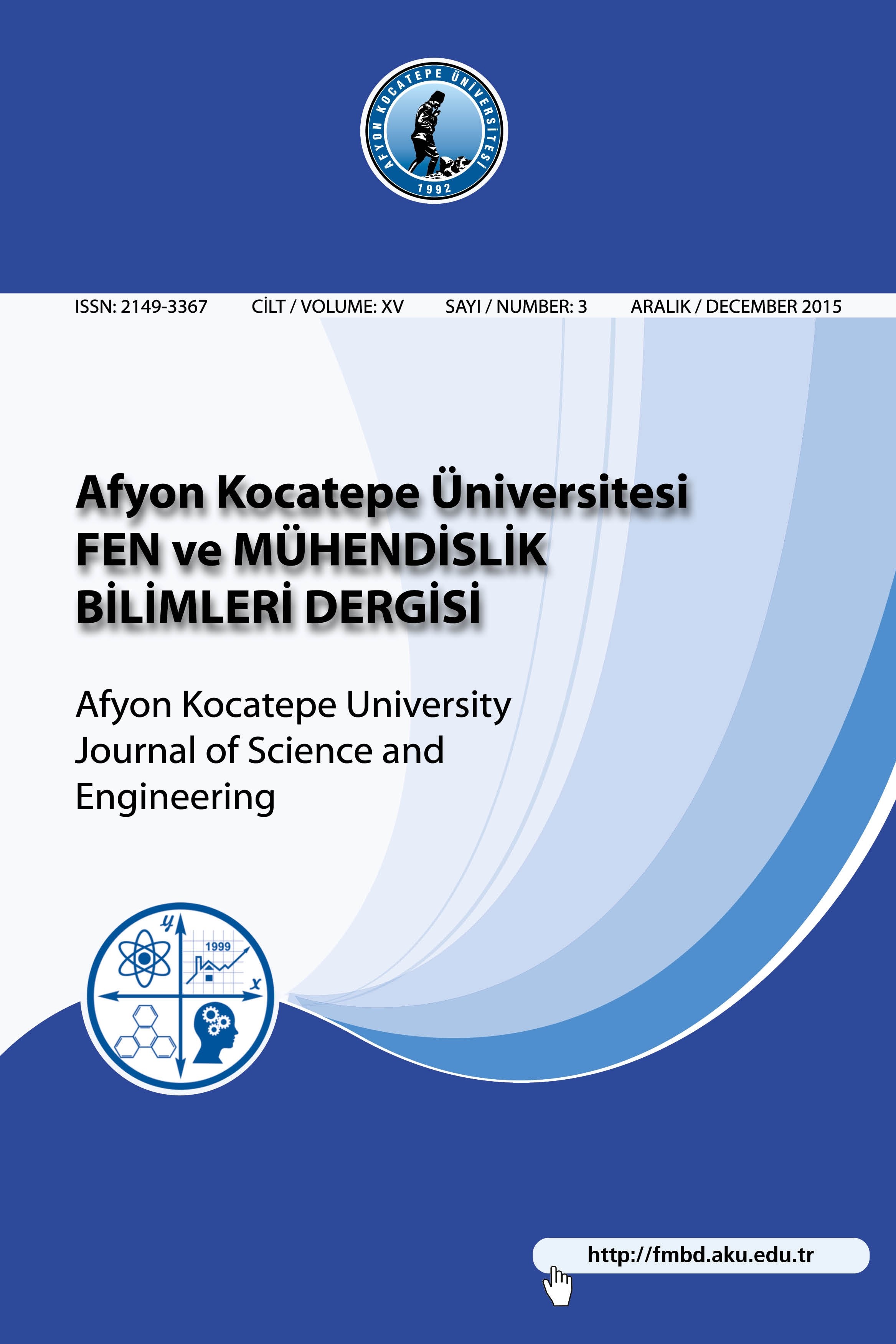 Afyon Kocatepe Üniversitesi Fen Ve Mühendislik Bilimleri Dergisi